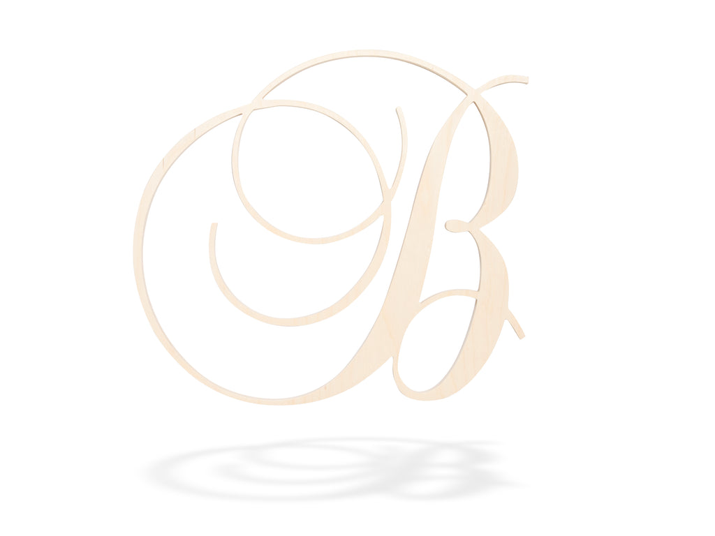 Personalized Initial Scroll Monogram Letter Wedding Decor