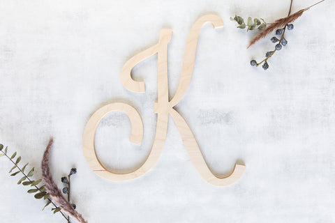 Script Monogram Letter