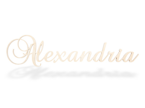 Custom Name Sign Cutout - Alexandria Font