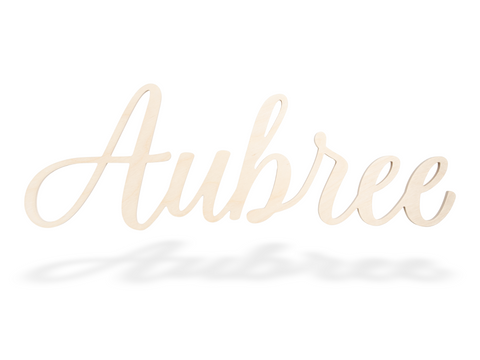 Custom Name Sign Cutout - Aubree Font