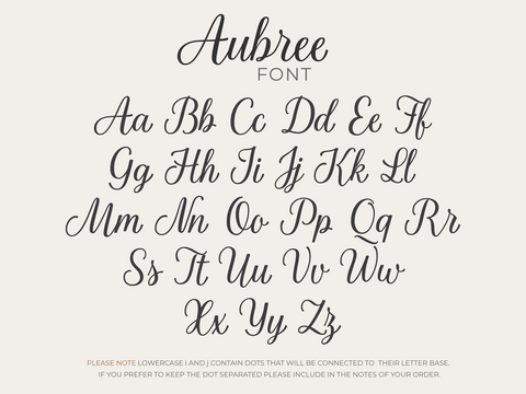 Custom Name Sign Cutout - Aubree Font