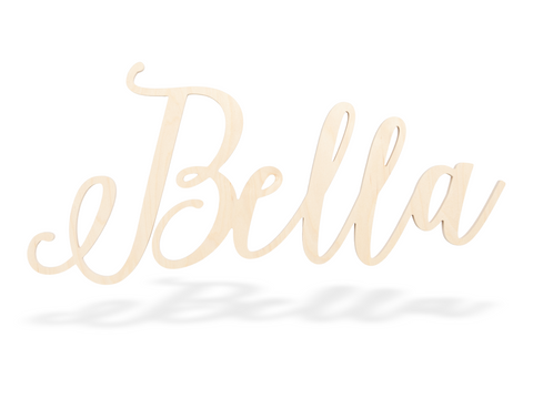 Custom Name Sign Cutout - Bella Font