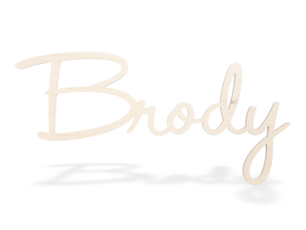 Custom Name Sign Cutout - Brody Font