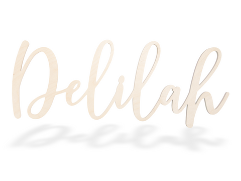 Custom Name Sign Cutout - Delilah Font