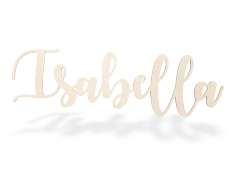 Custom Name Sign Cutout - Isabella Font