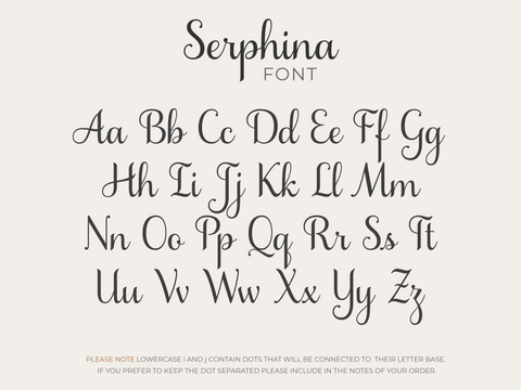 Custom Name Sign Cutout - Seraphina Font