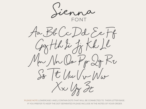 Custom Name Sign Cutout - Sienna Font