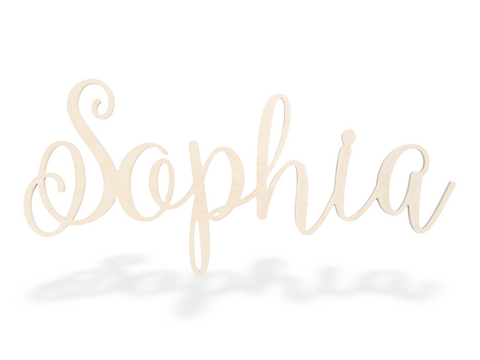 Custom Name Sign Cutout - Sophia Font