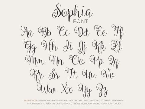 Custom Name Sign Cutout - Sophia Font