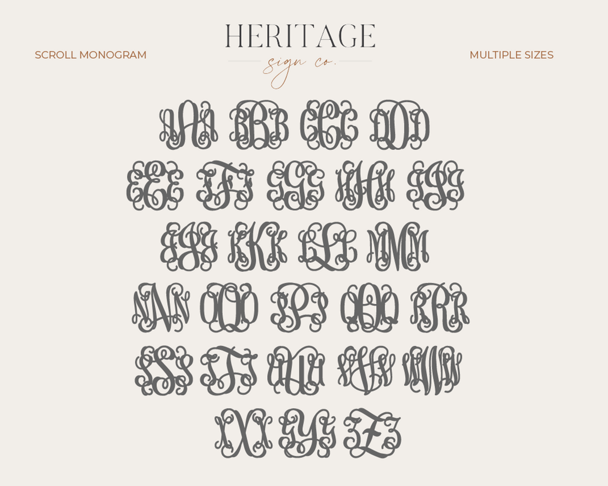 Monogram Font Charts 27 Best Fonts For Making Monograms & Logo Designs